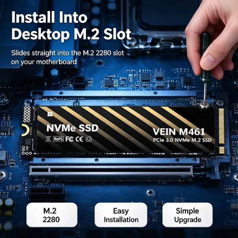 VEIN M461 M.2 2280 PCIe 3.0 NV - đánh giá và giá Ssd 500Gb