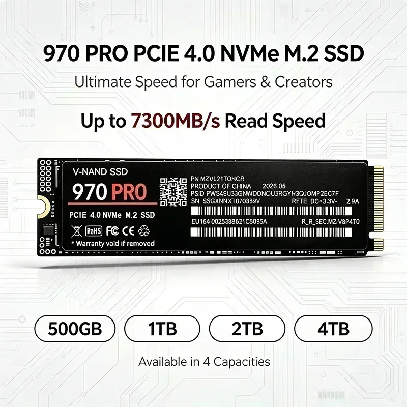M.2 NVMe 970 PRO SSD PCIe 4.0x - đánh giá và giá Ssd 500Gb