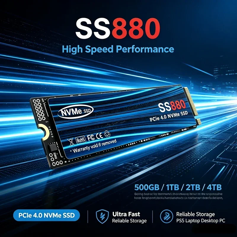 High-Speed SS880 NVMe M.2 SSD, - đánh giá và giá Ssd 500Gb
