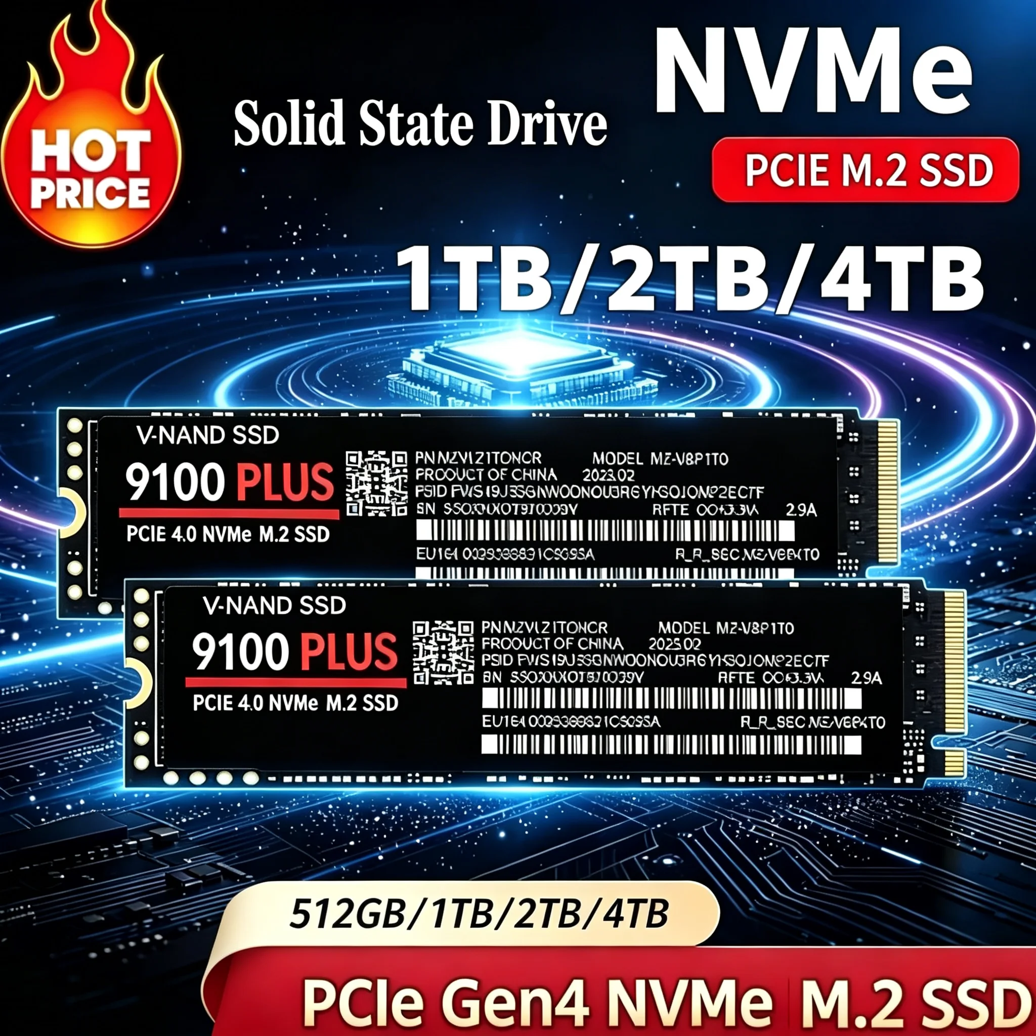 M.2 NVMe SSD 9100 PLUS PCIe Ge - đánh giá và giá Ssd 500Gb