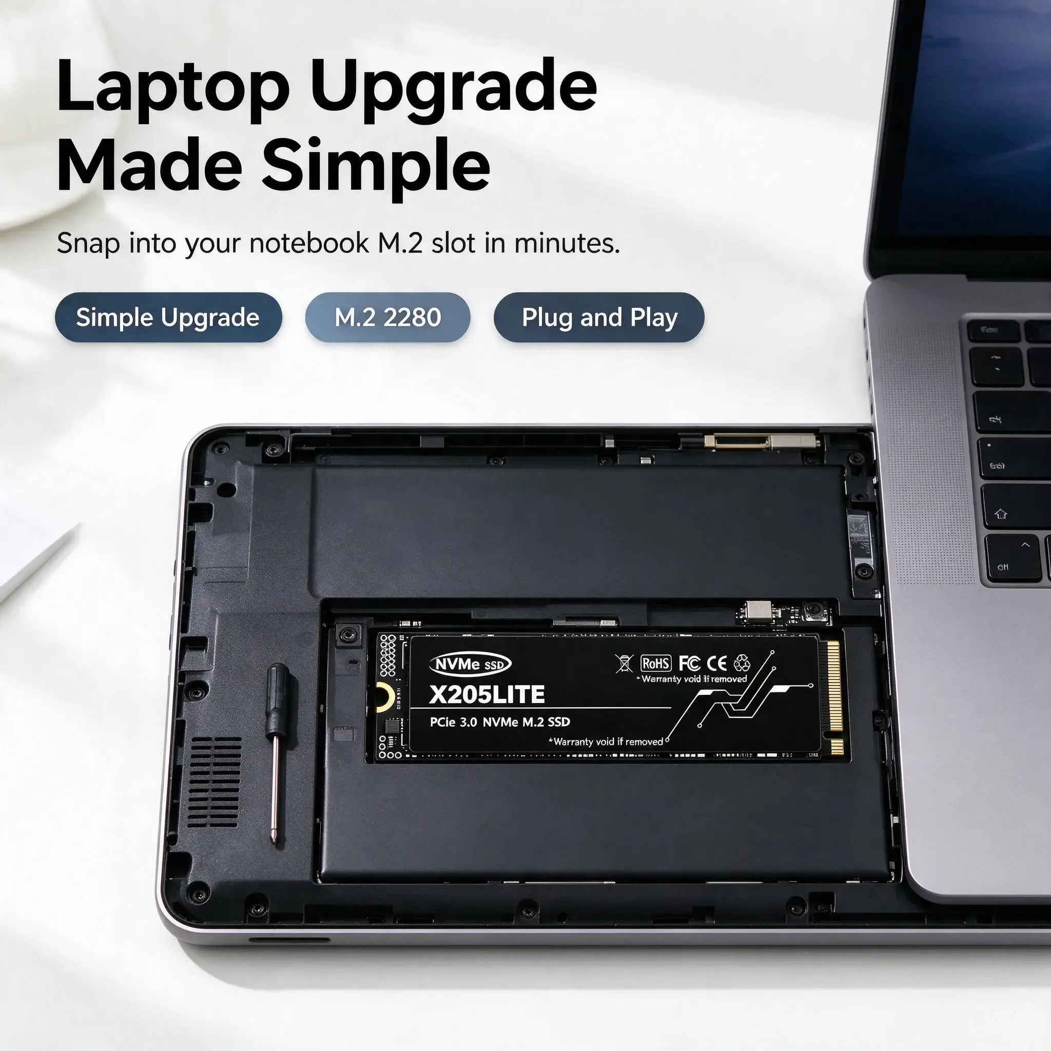 X205LITE NVMe M.2 Integrated S - đánh giá và giá Ssd 500Gb